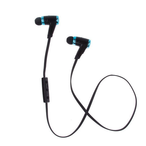 Bluetooth 4.0 Sports Weatherproof Earbuds with Microphone - Blue