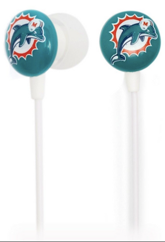 Miami Dolphins NFL IHIP Earbuds - FREE SHIPPING!