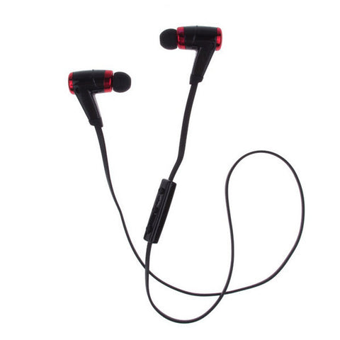 Bluetooth 4.0 Sports Weatherproof Earbuds with Microphone - Red
